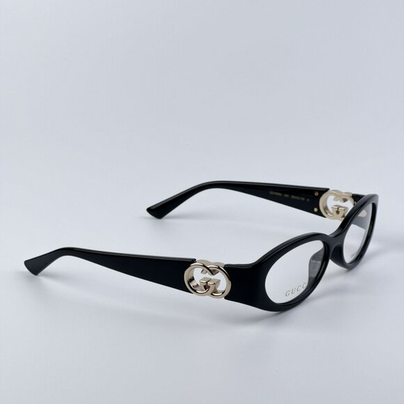 Gucci GG1693O 001 BRAND NEW Eyeglasses Black Oval Women - Picture 7 of 12